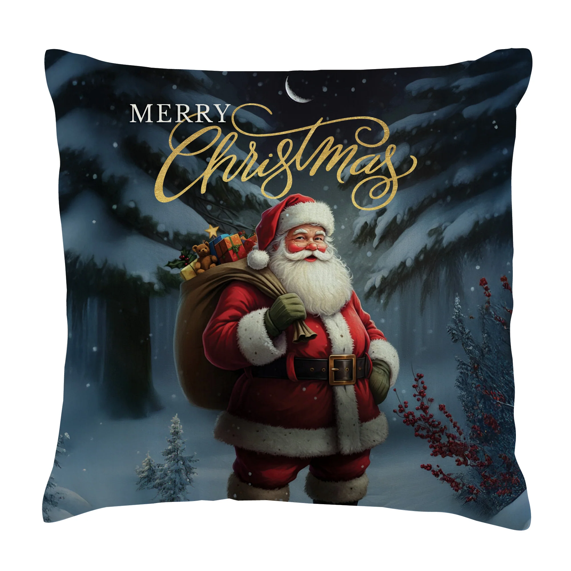 Merry Christmas Santa Throw Pillow - Image 2