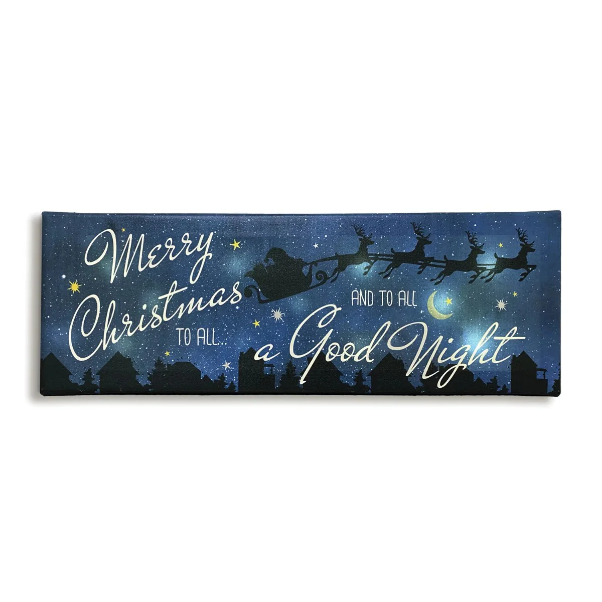 Merry Christmas to All Lighted Wall Decor - Image 2