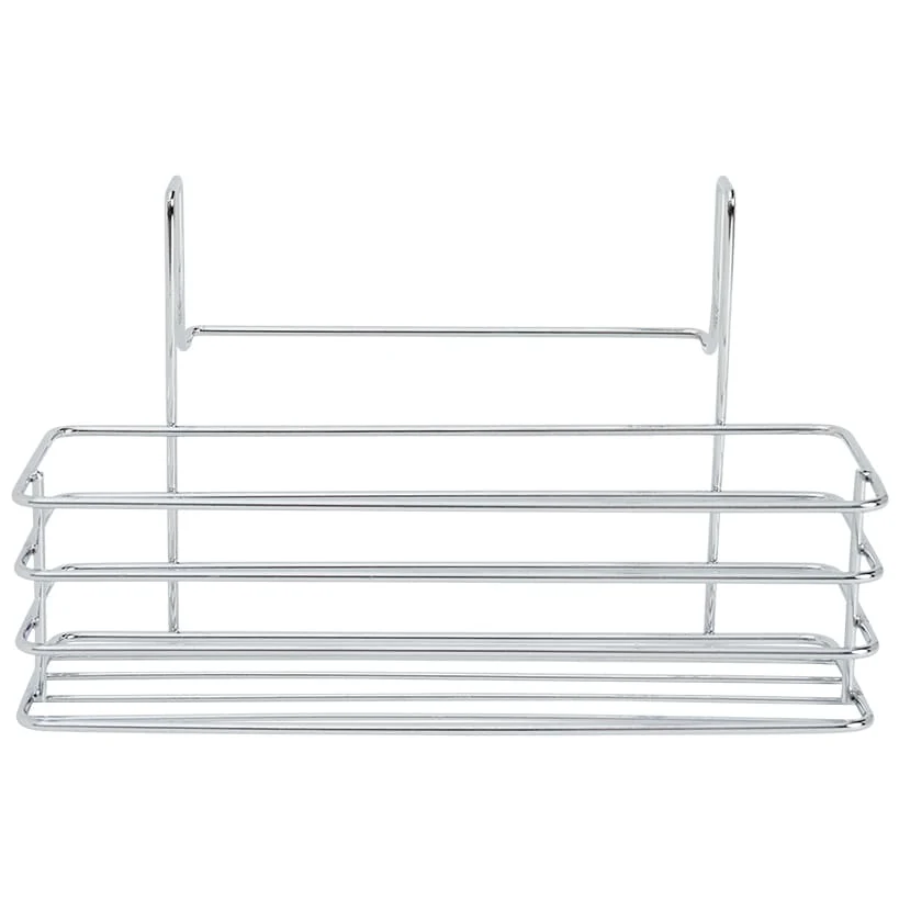 Metal Cabinet Door Organizer Rack with Towel Bar - Kitchen or Bathroom - Image 2