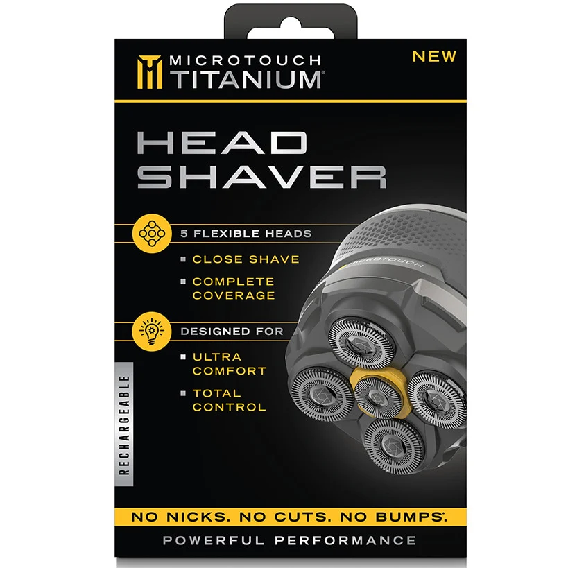 Microtouch Titanium Head Shaver With 5 Flexible Heads Cordless - Image 4