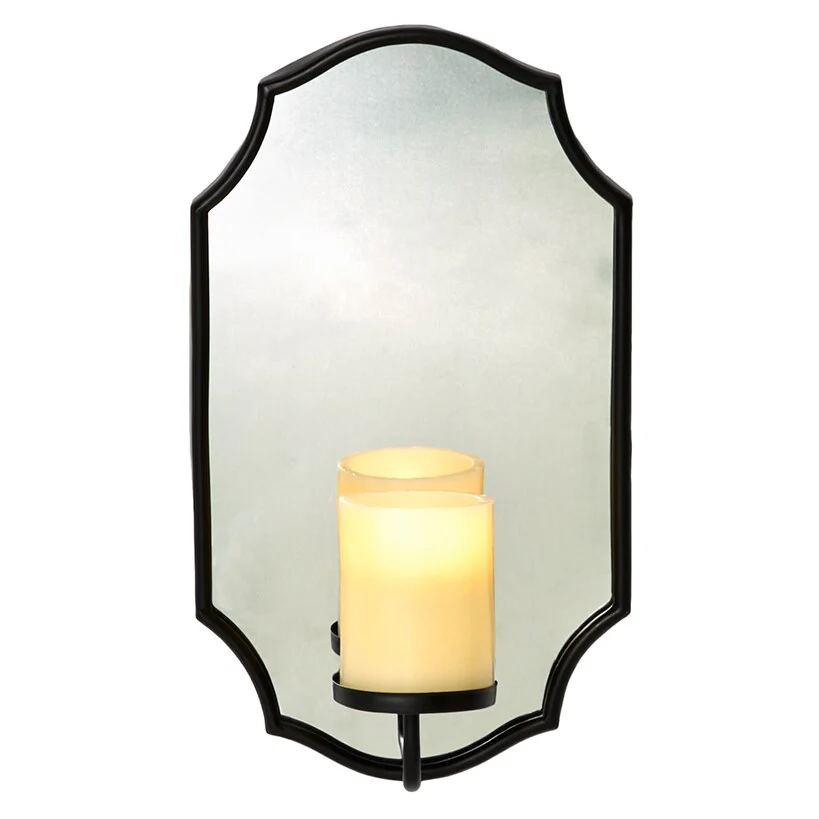 Mirror Wall Sconce With LED Candle - Image 6