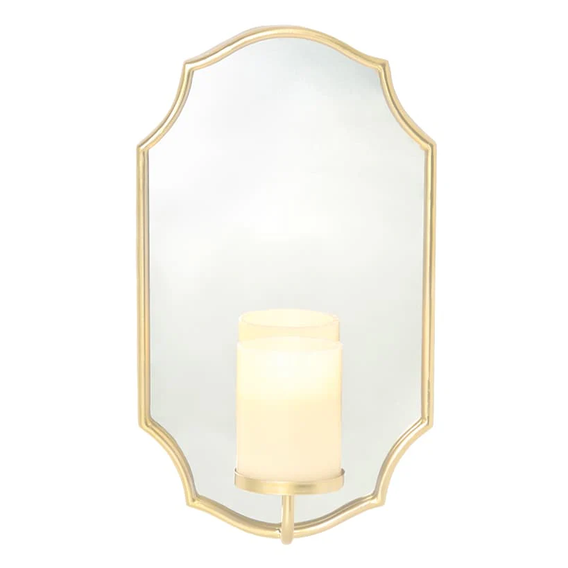 Mirror Wall Sconce With LED Candle - Image 7