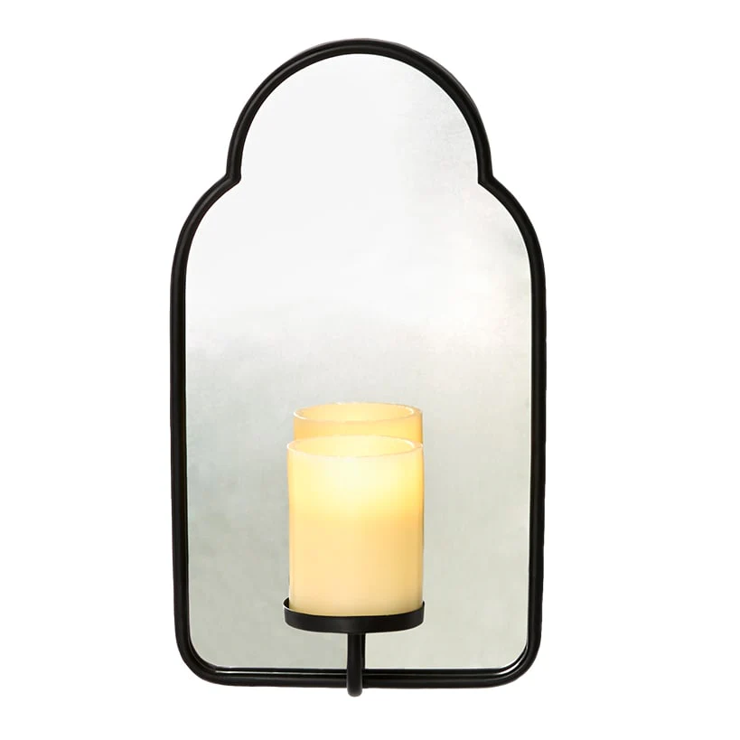 Mirror Wall Sconce With LED Candle - Image 8