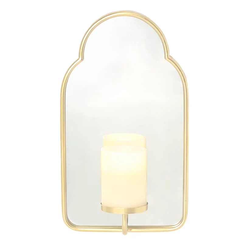 Mirror Wall Sconce With LED Candle - Image 9