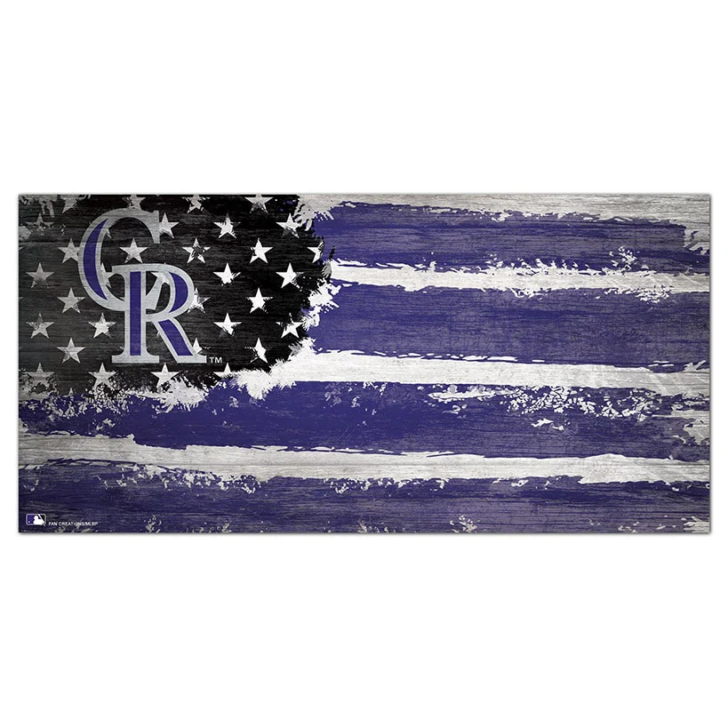 MLB Distressed Flag Sign - Image 26