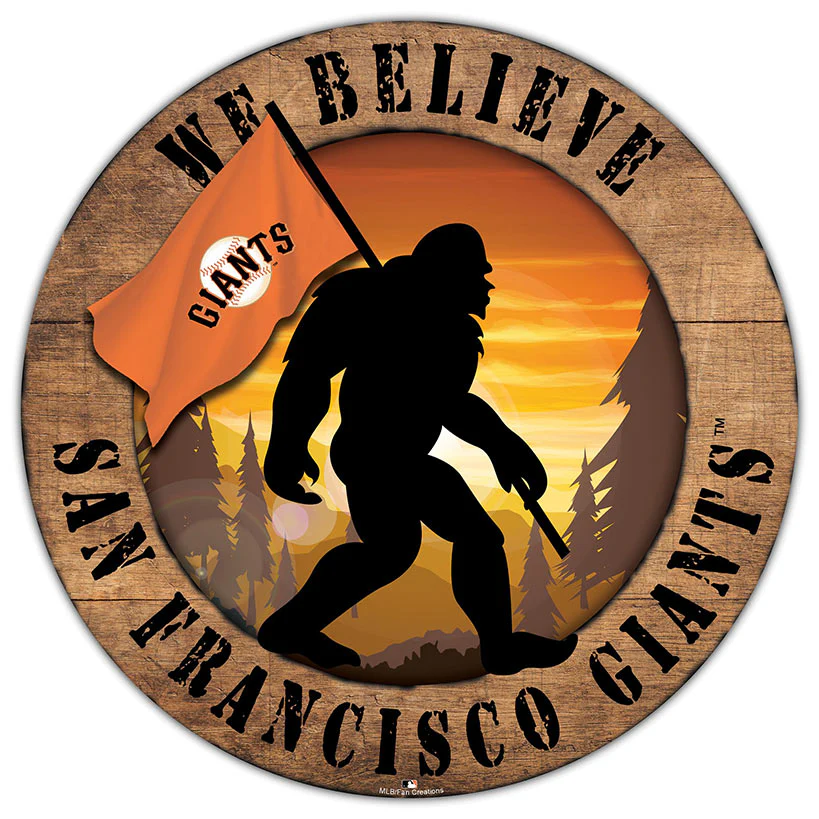 MLB We Believe Bigfoot Circle Signs - Image 11