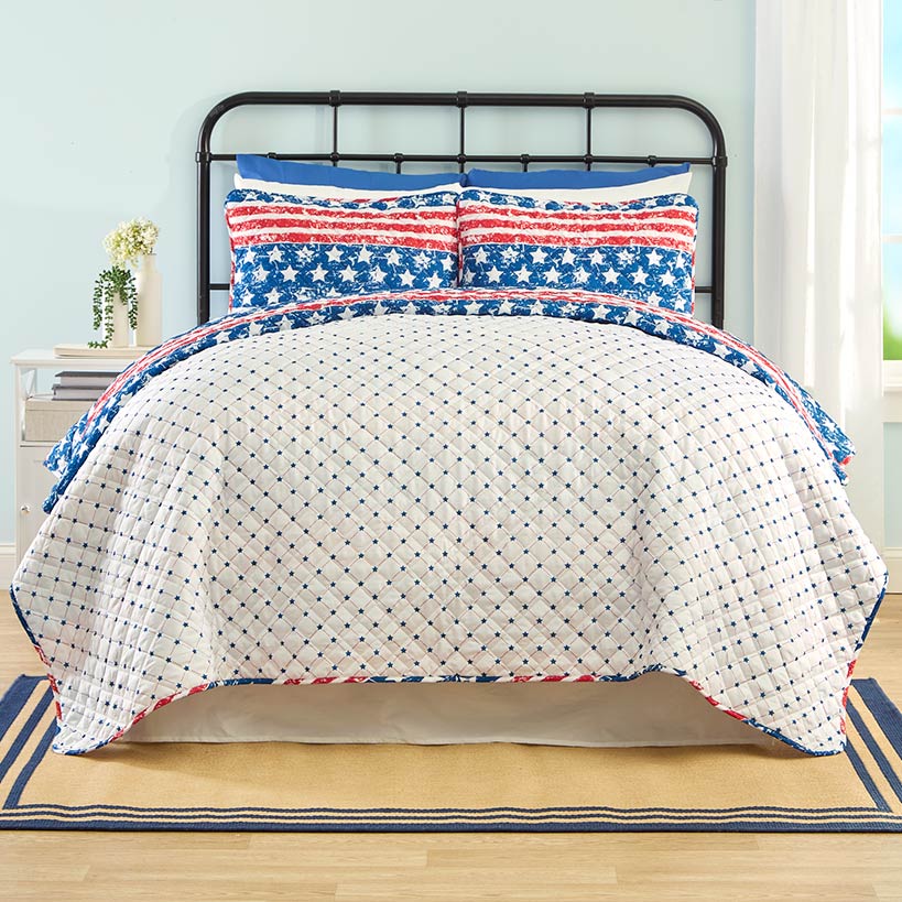 Mossy Oak Stars and Stripes Reversible Quilt, Full/Queen or King - Image 3
