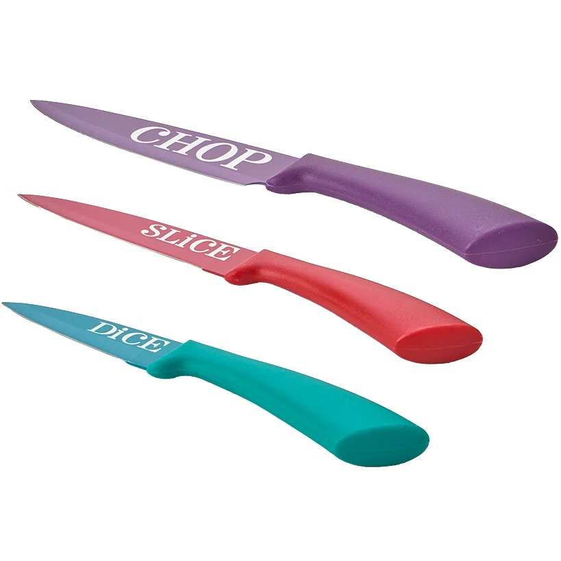 Multicolored Kitchen Knife Set - 3-Pc. - Image 2