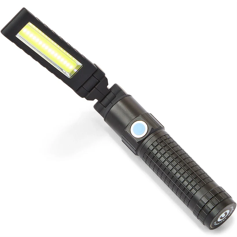 Multifunctional 3-In-1 LED COB Flashlight - Magnetic, USB Rechargeable - Image 4