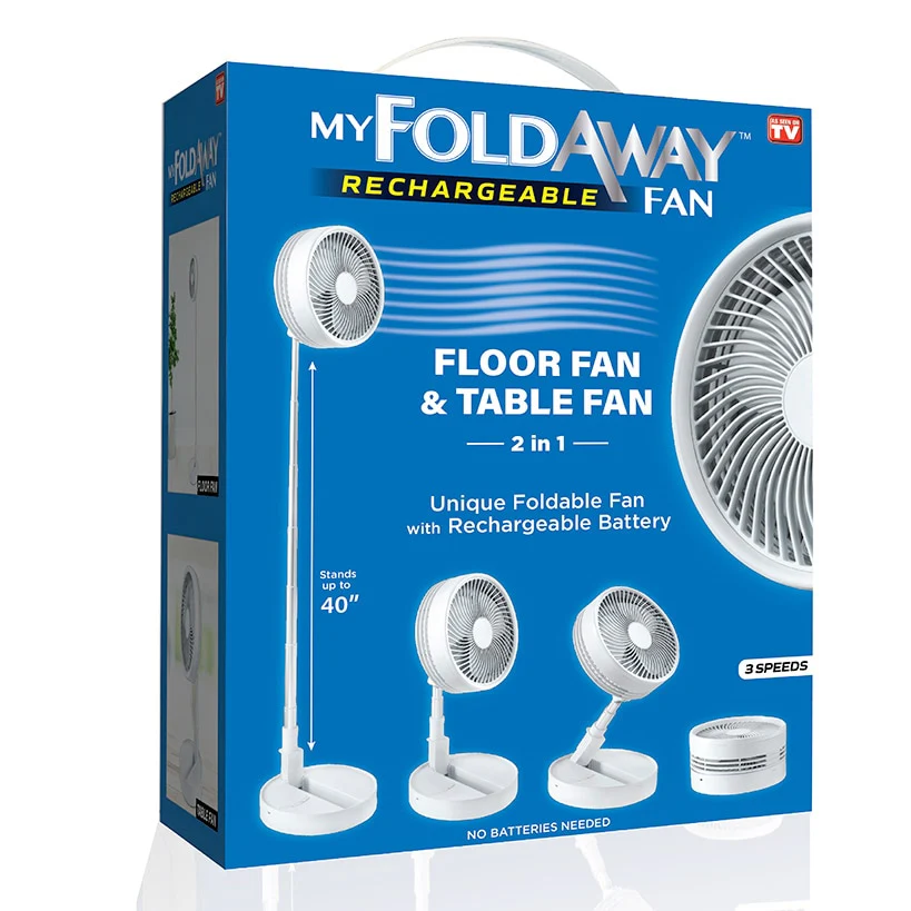 My Foldaway™ Rechargeable Fan - Compact and Portable Cooling Solution - Image 10