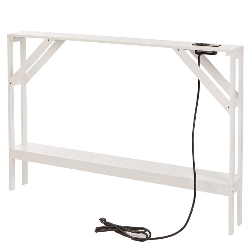 Narrow Console Table with Built in Outlet 33"H - Image 9
