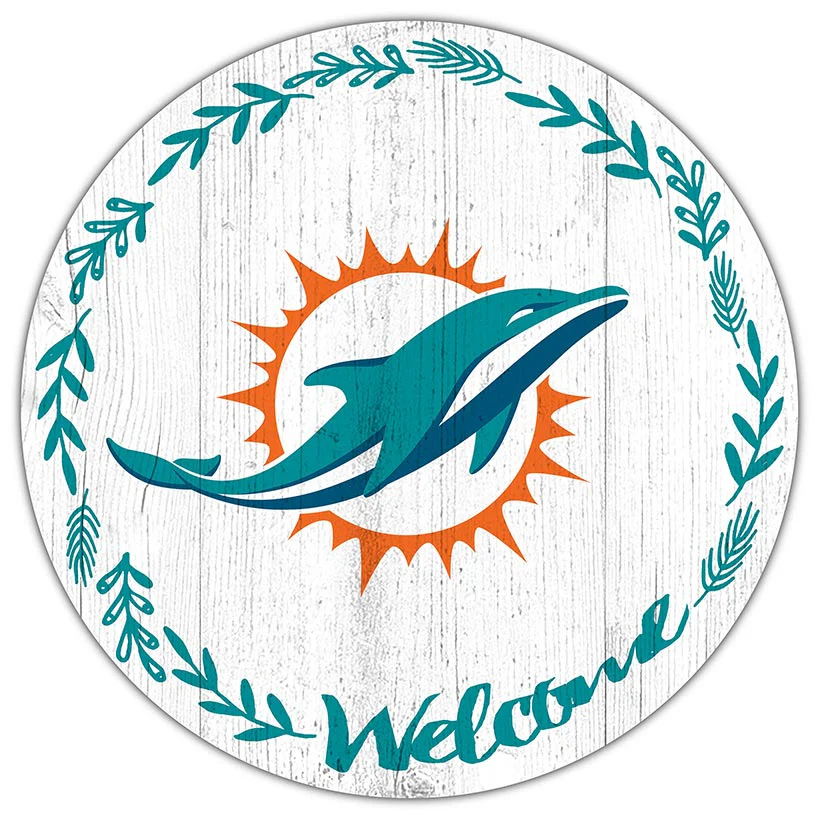 NFL 12" Welcome Circle Sign - Image 26