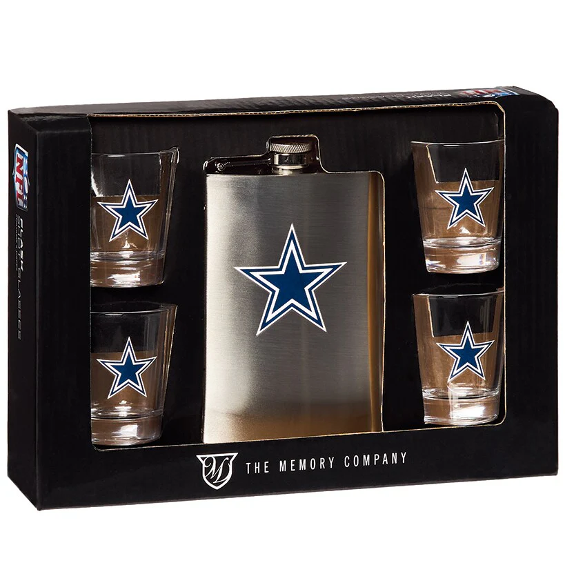 NFL Flask and Shot Glass Gift Set - Image 4