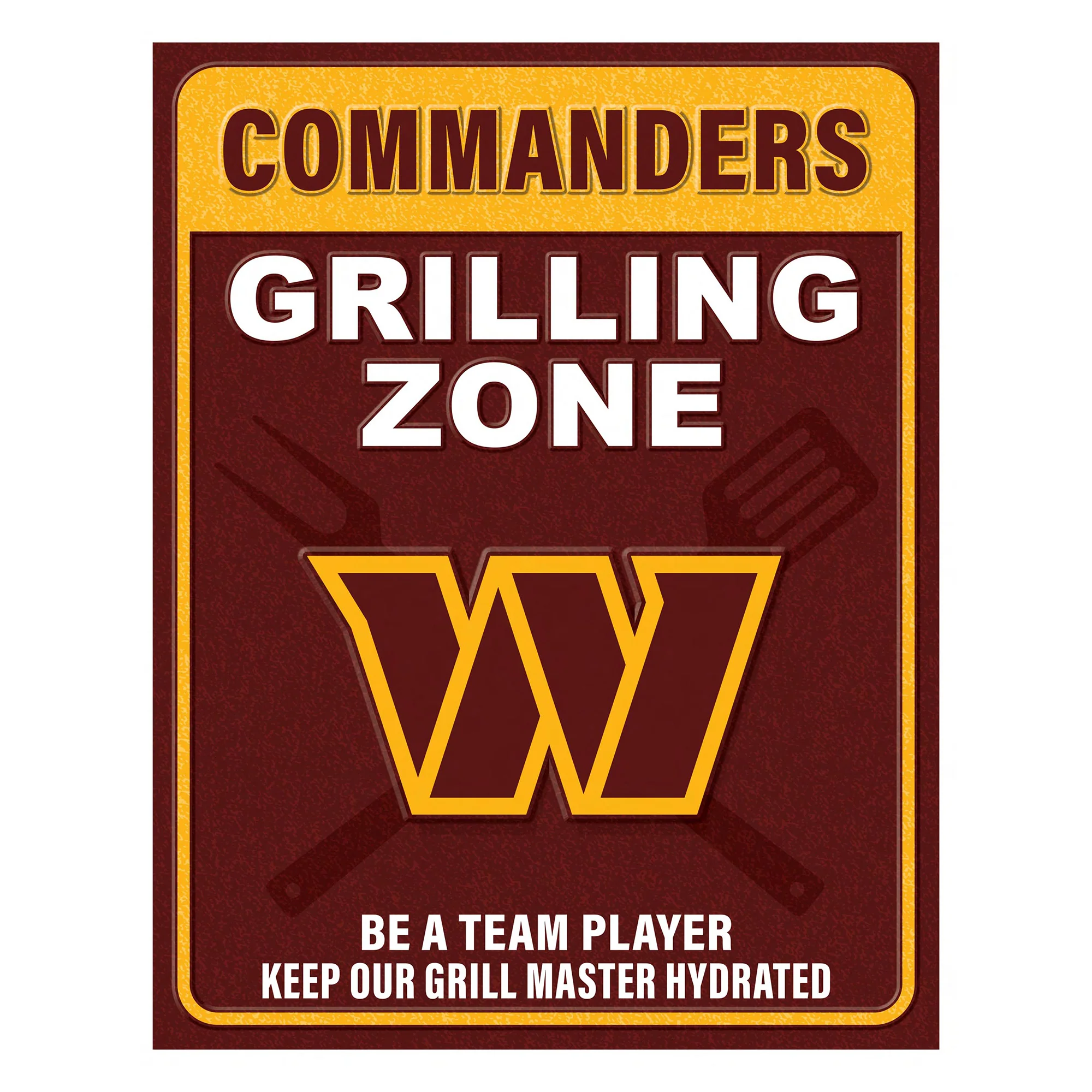 NFL Grill Zone Metal Sign - Image 6