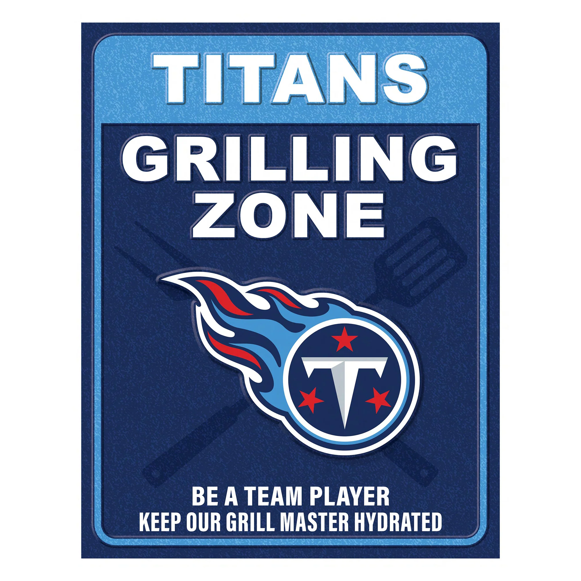 NFL Grill Zone Metal Sign - Image 7