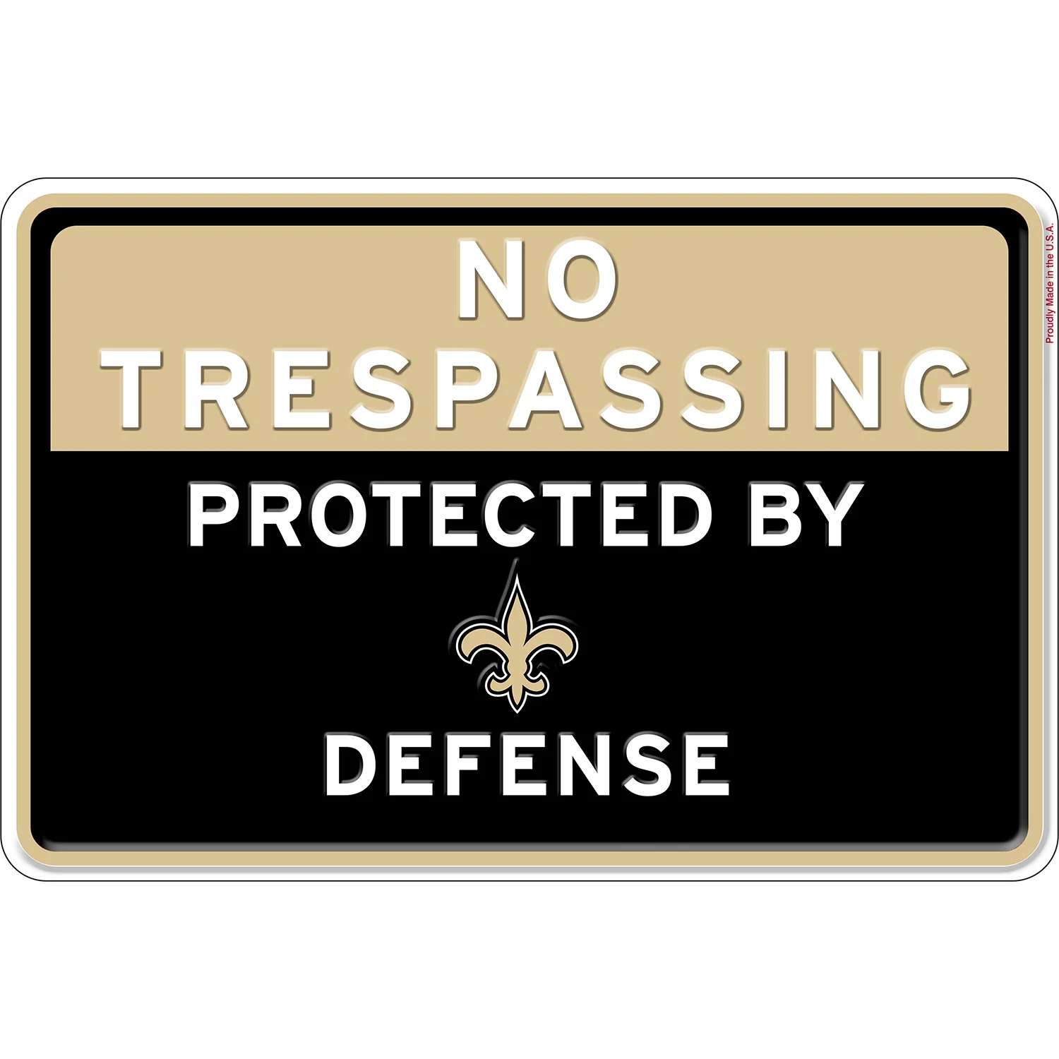 NFL No Trespassing Metal Sign - Image 16