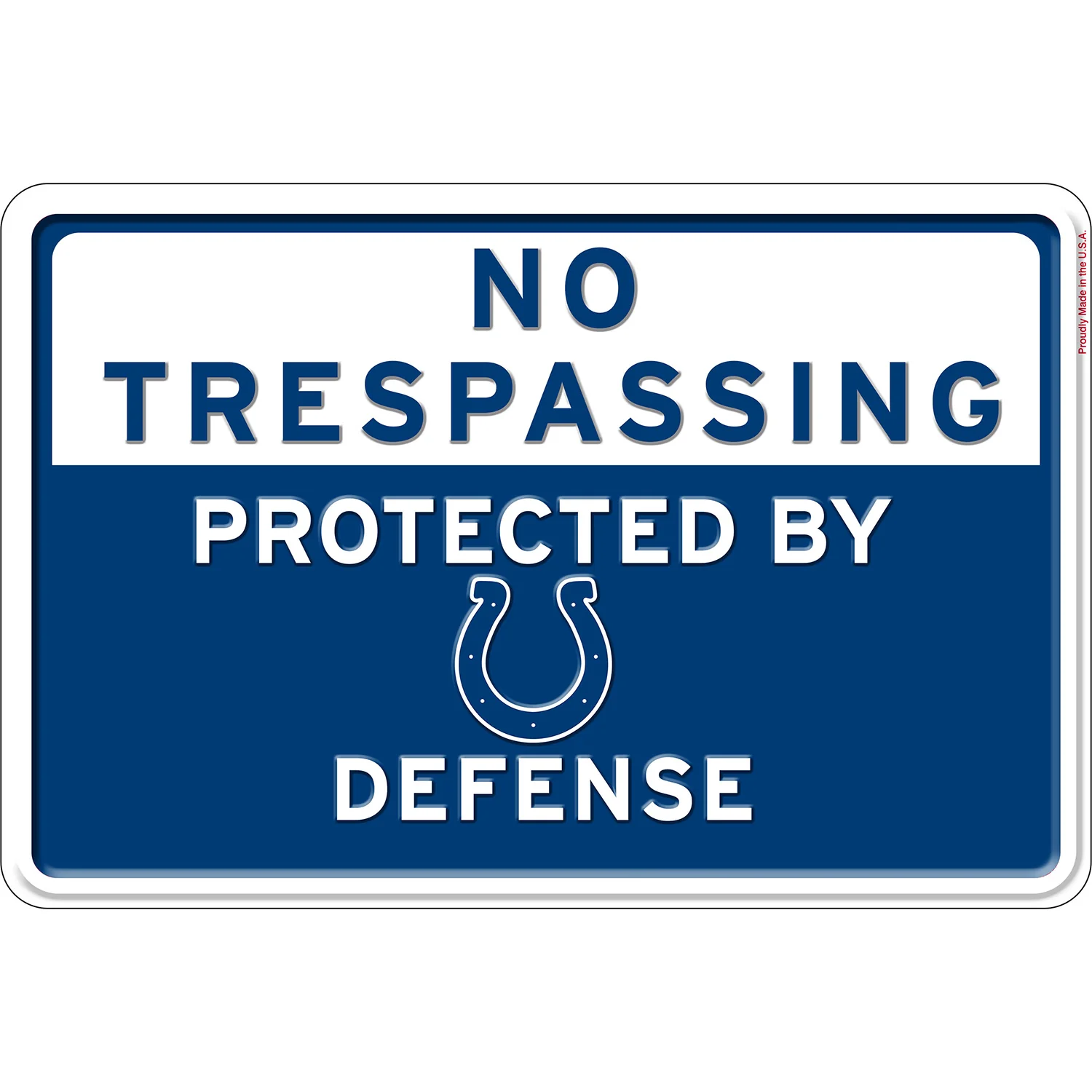 NFL No Trespassing Metal Sign - Image 24