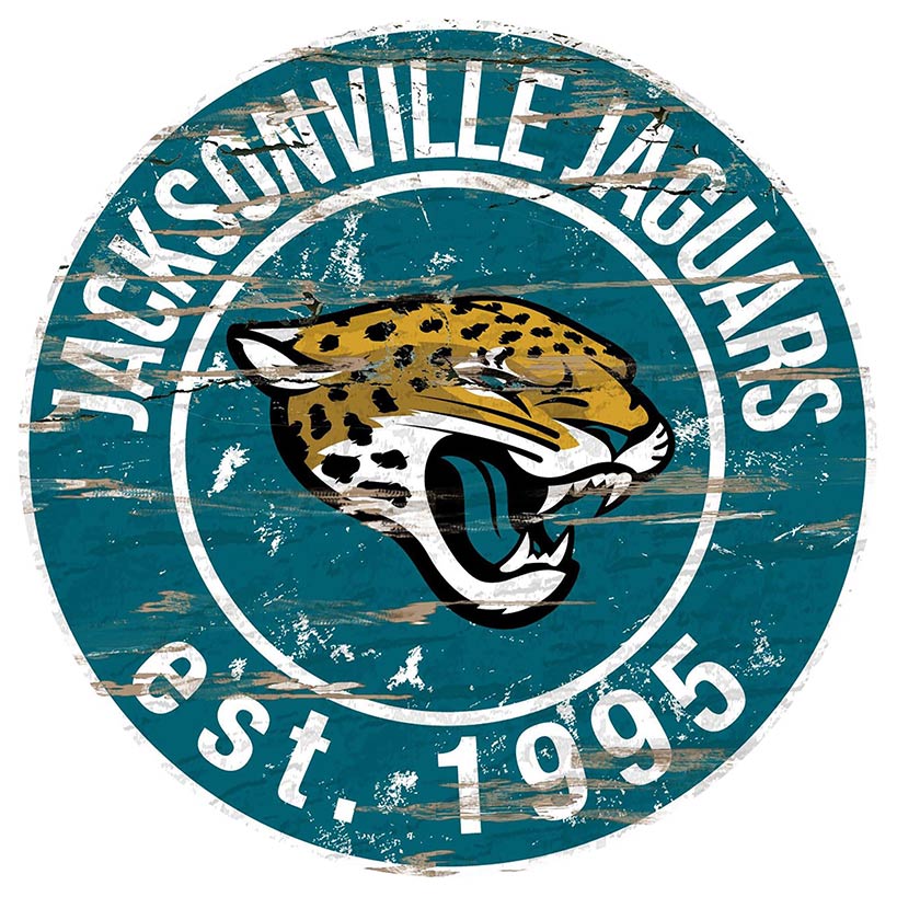 NFL Round Heritage Logo Sign 12" - Image 16