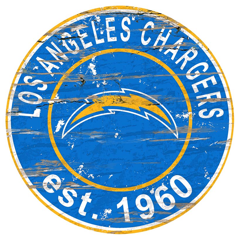 NFL Round Heritage Logo Sign 12" - Image 19