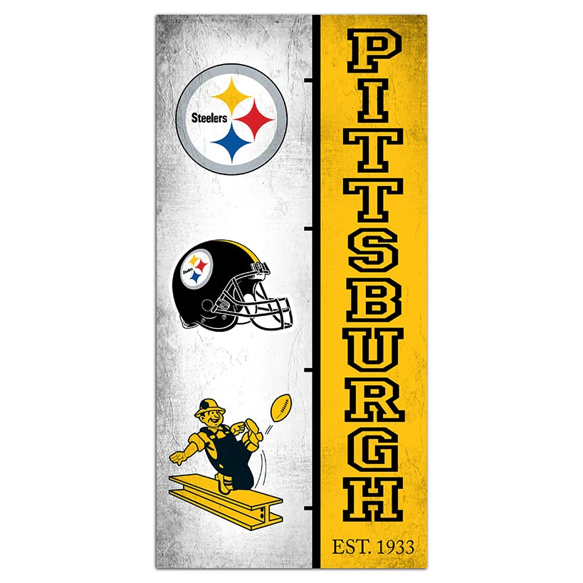 NFL Team Logo History Sign - Image 25