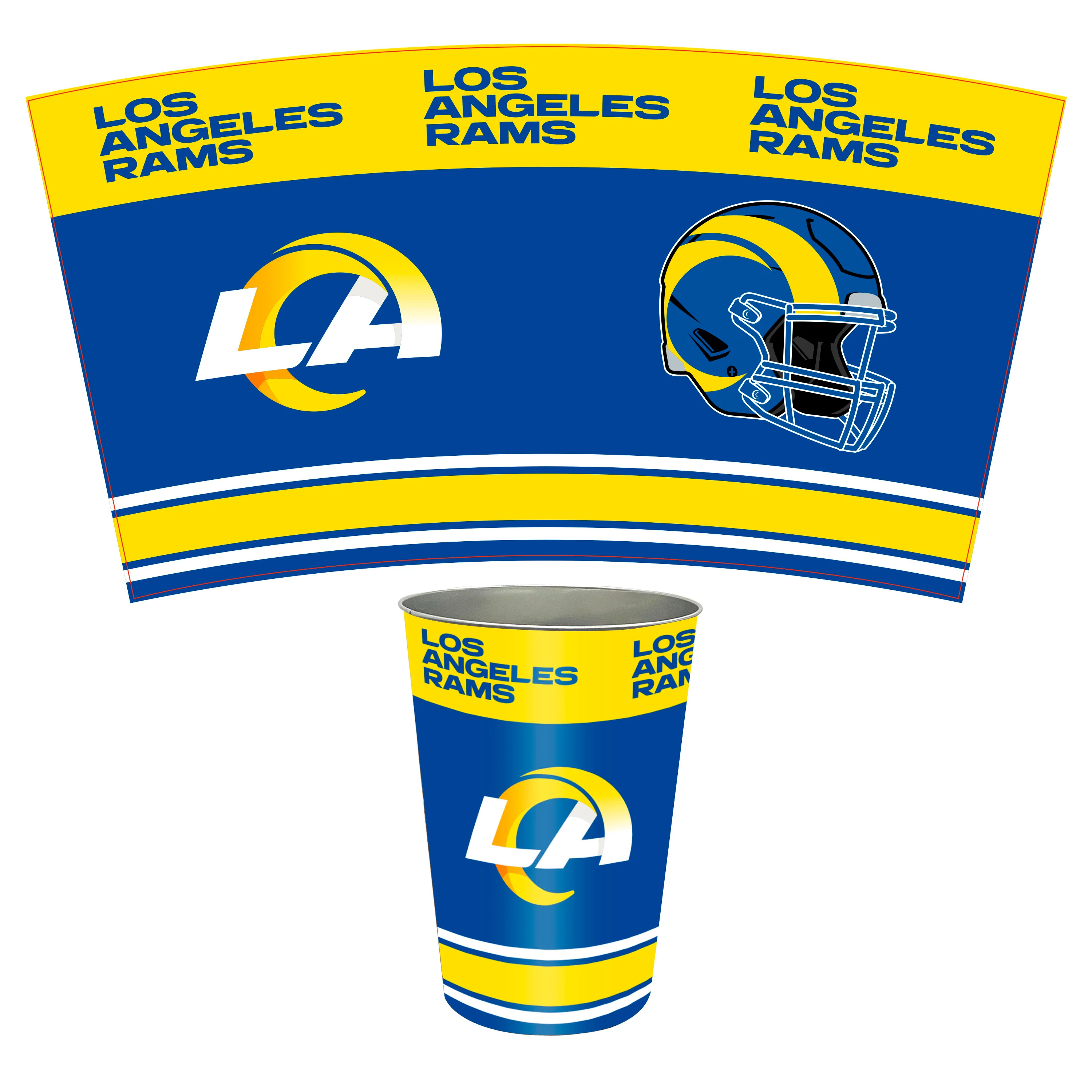 NFL Tin Wastebasket - Image 15