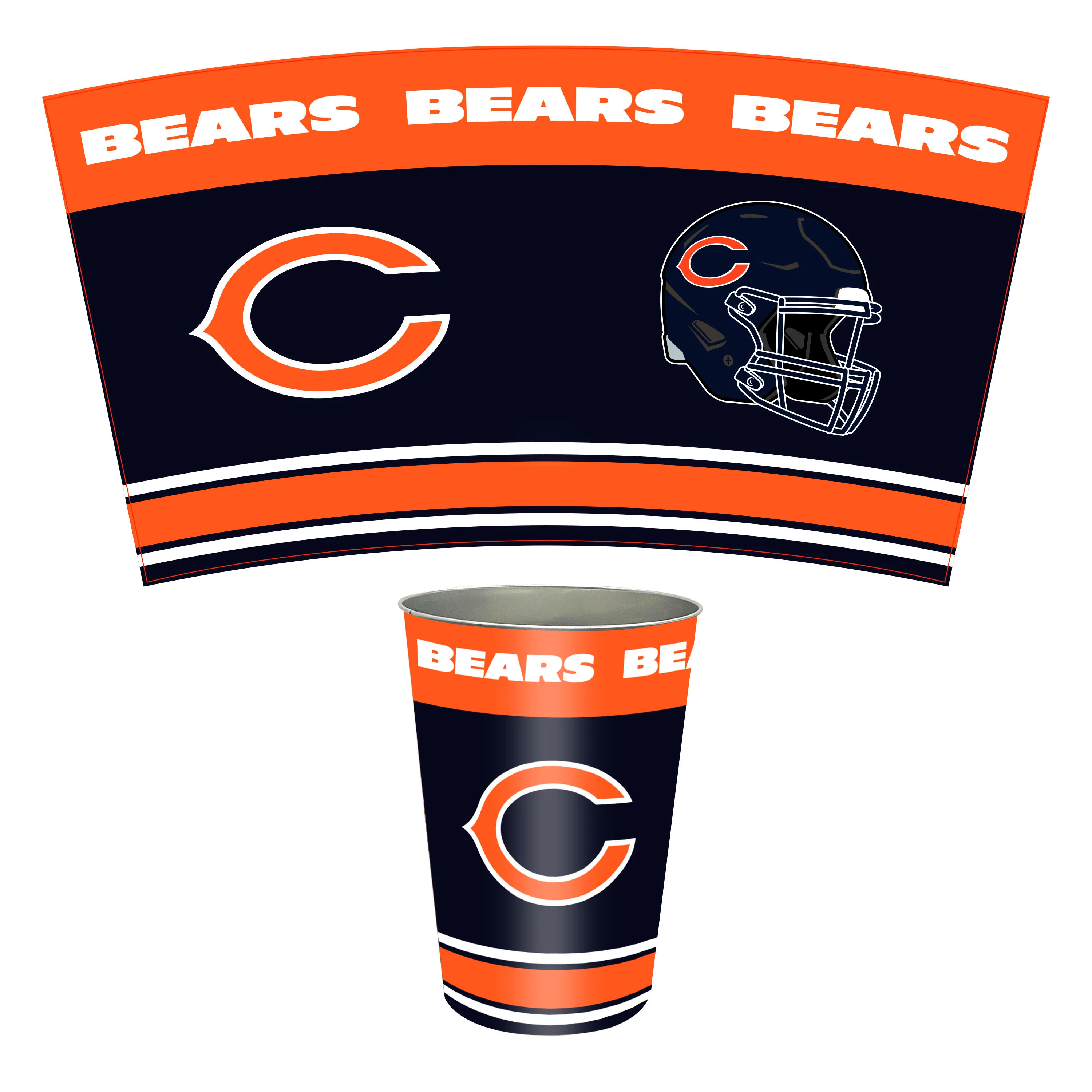 NFL Tin Wastebasket - Image 28