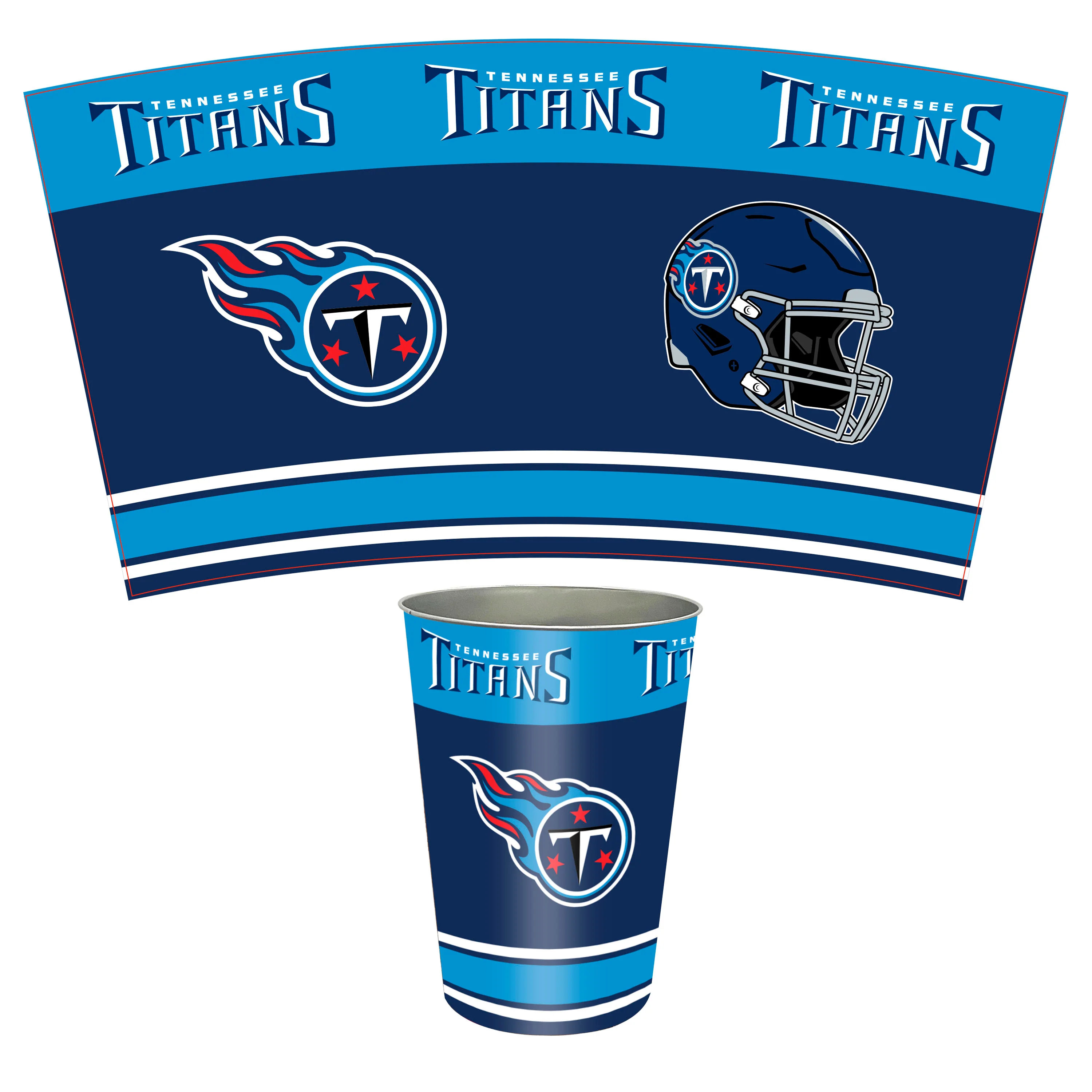 NFL Tin Wastebasket - Image 4