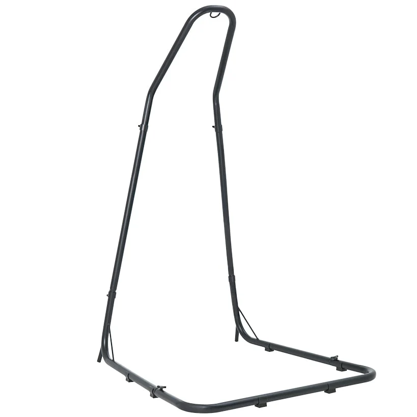 Outdoor Hammock Black Metal Stand - Image 2