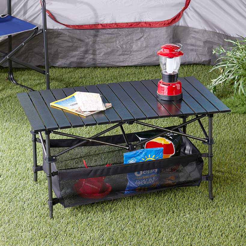 Outdoor Portable Folding Camping Table With Storage Bag