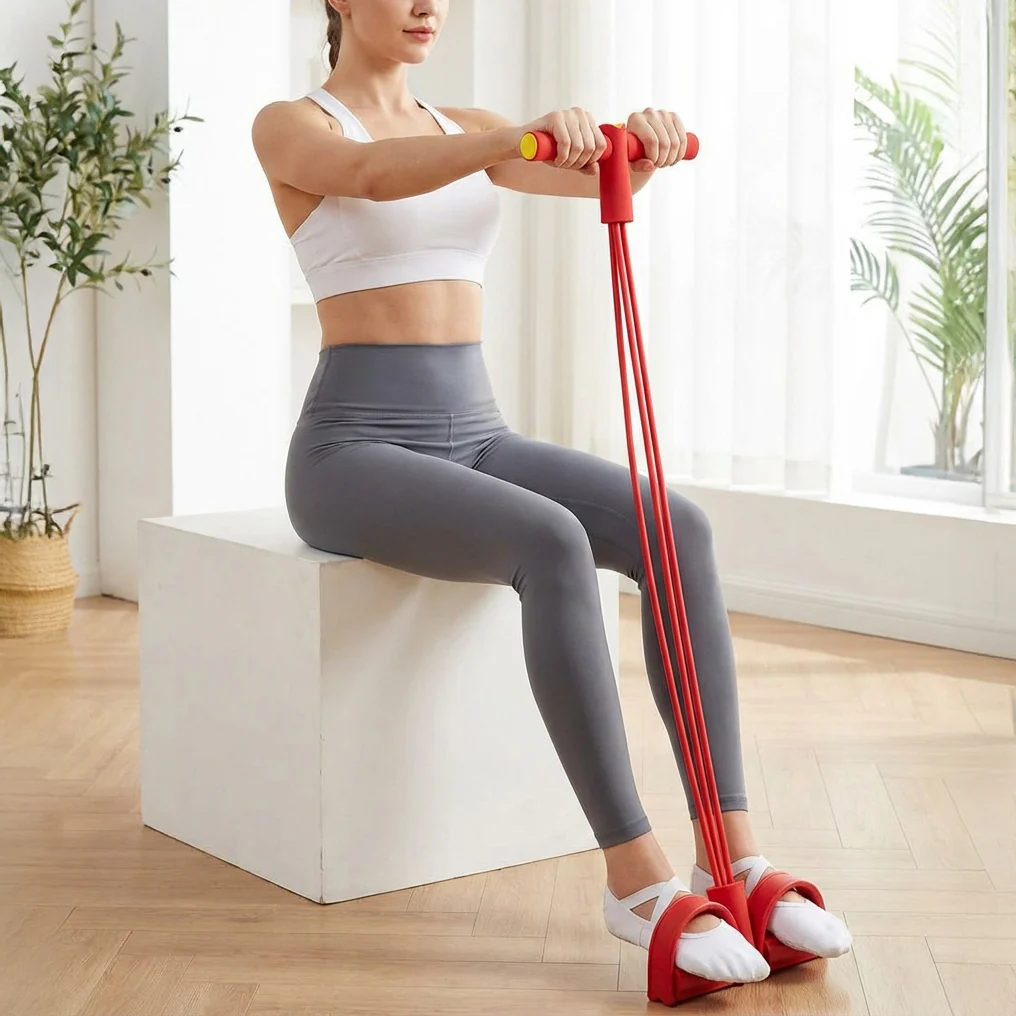 Pedal Resistance Band with Handle - Image 4
