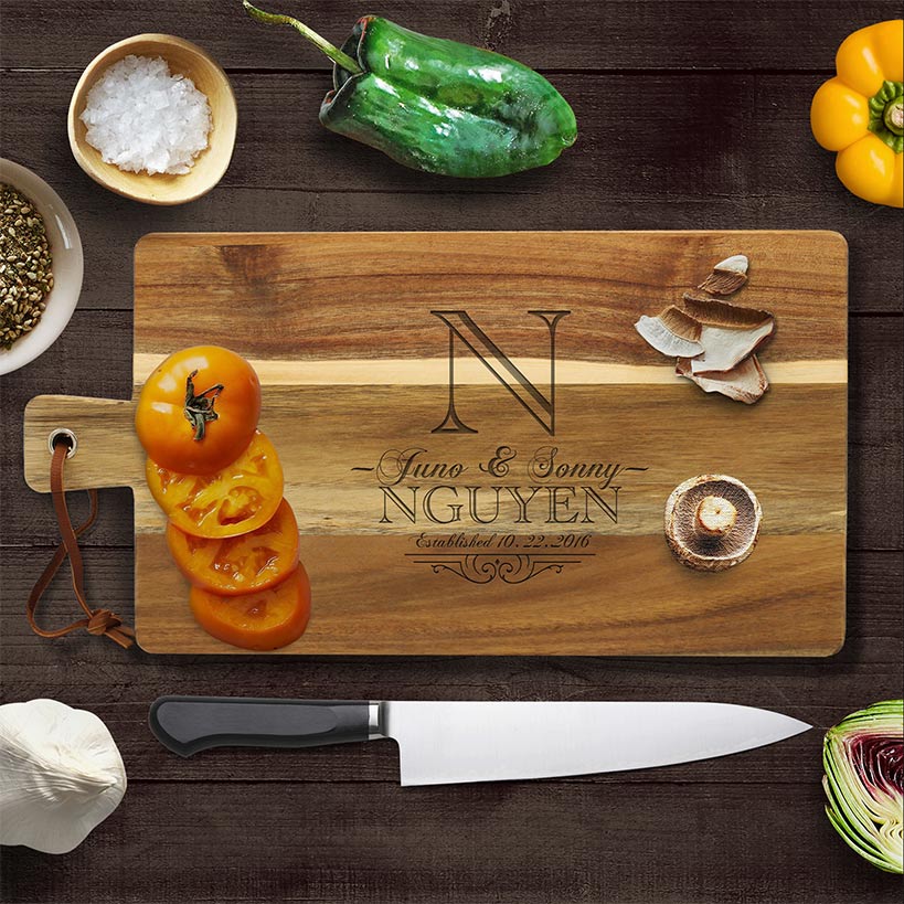 Personalized Acacia Wood Cutting Boards - Image 4