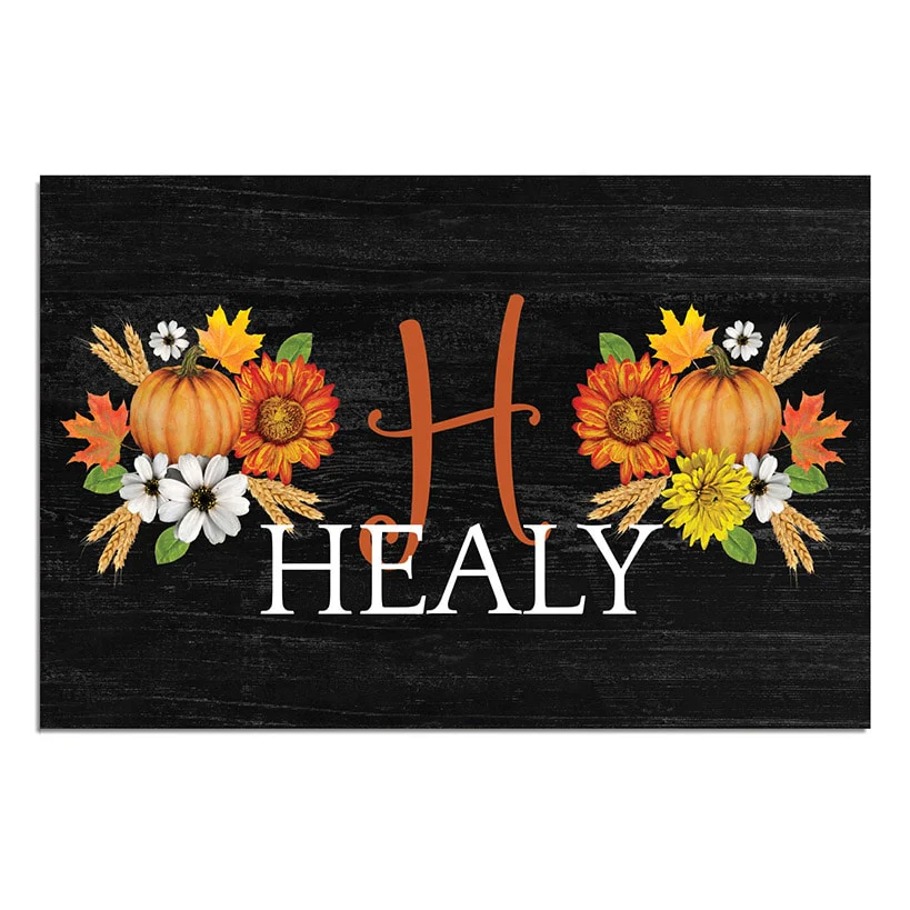 Personalized Autumn Harvest Doormat - Image 2