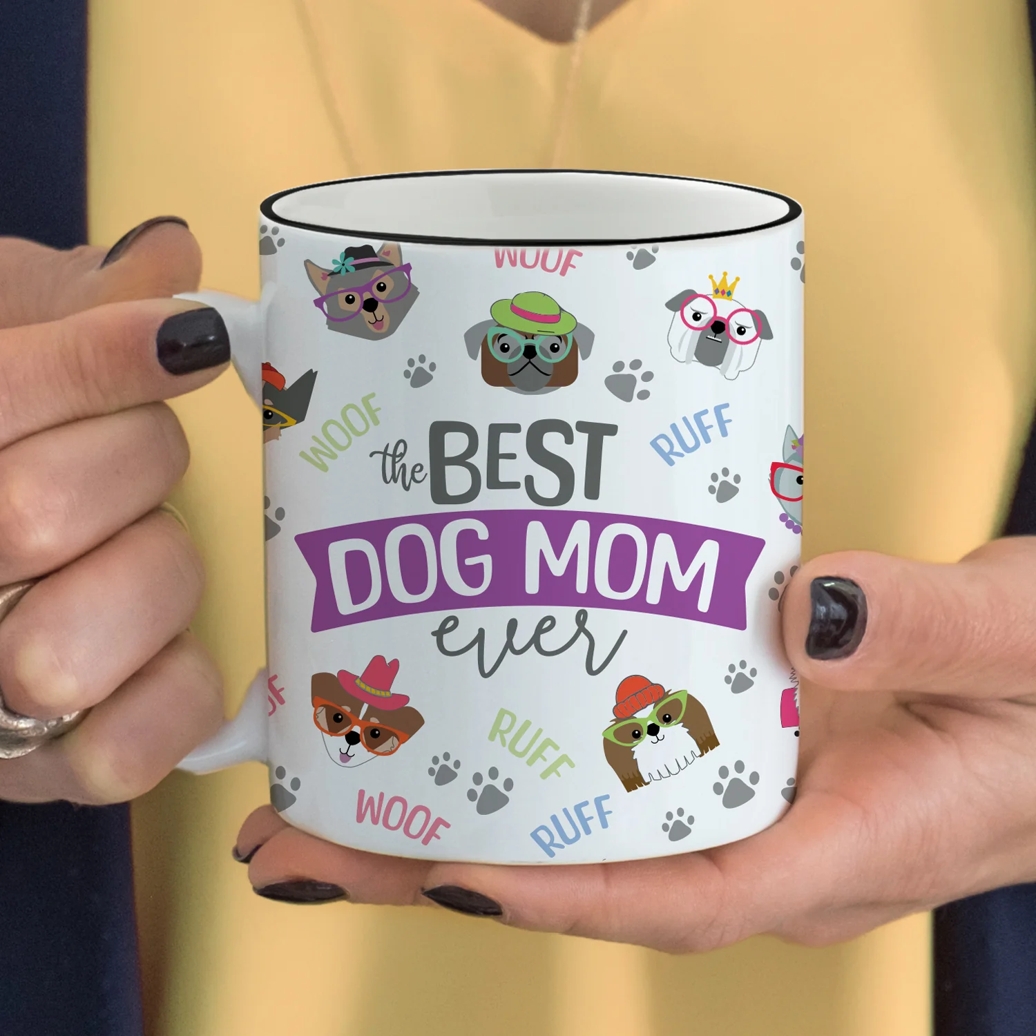 Personalized Best Dog Mom Coffee Mug