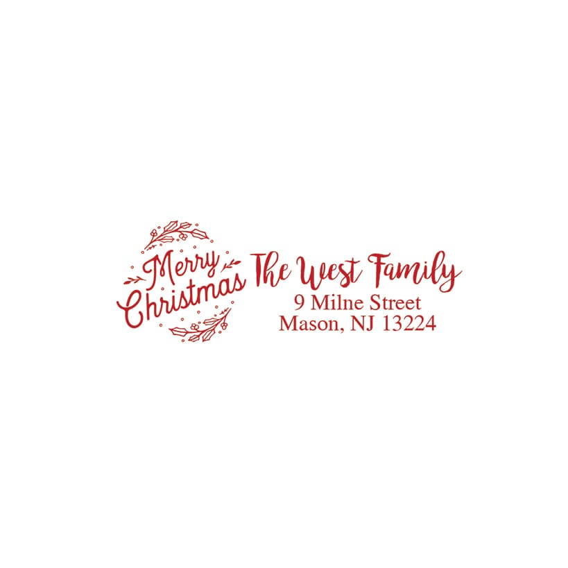 Personalized Christmas Self Inking Stamp - Image 7