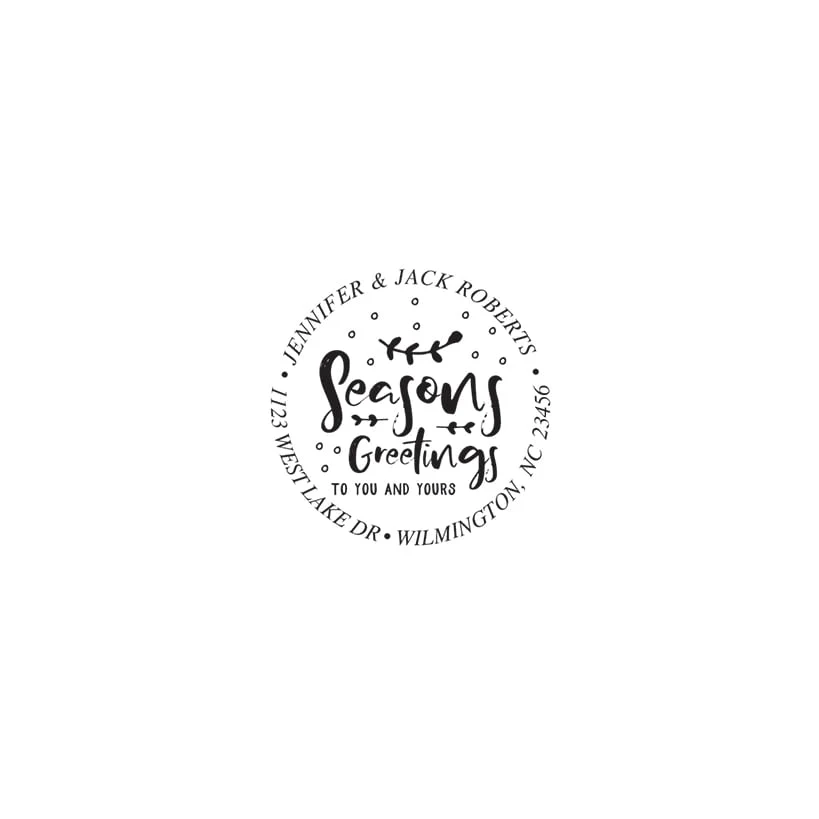 Personalized Christmas Self Inking Stamp - Image 9