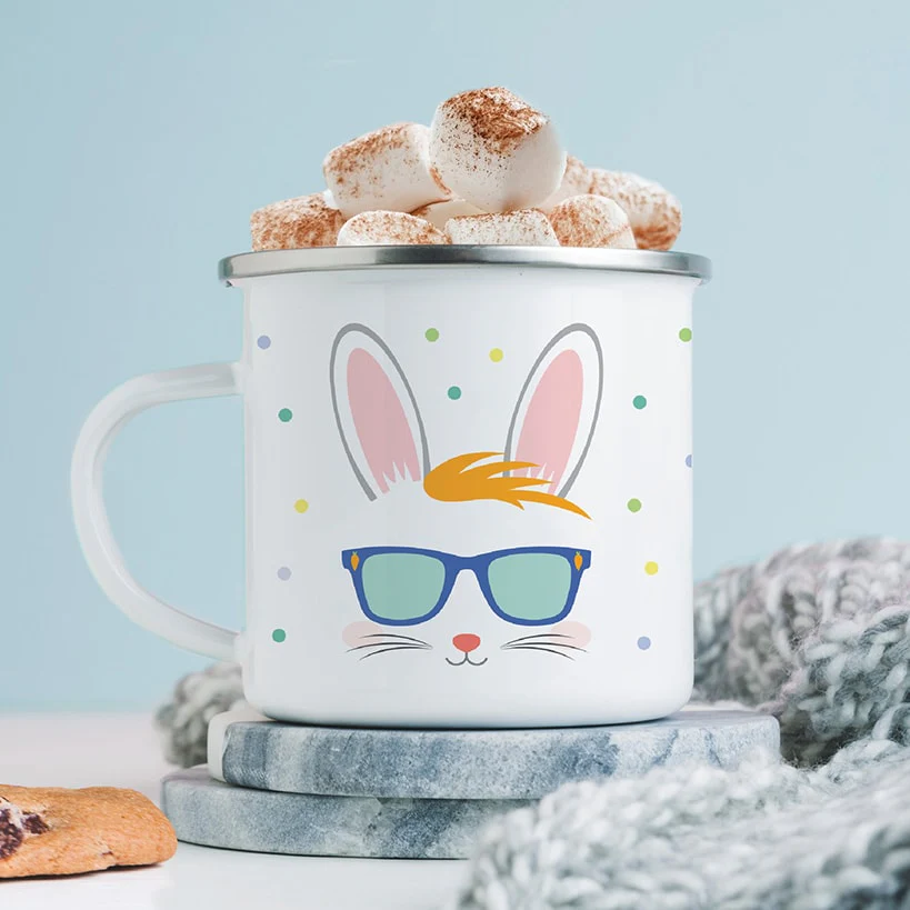 Personalized Easter Bunny Camp Mug - Image 5