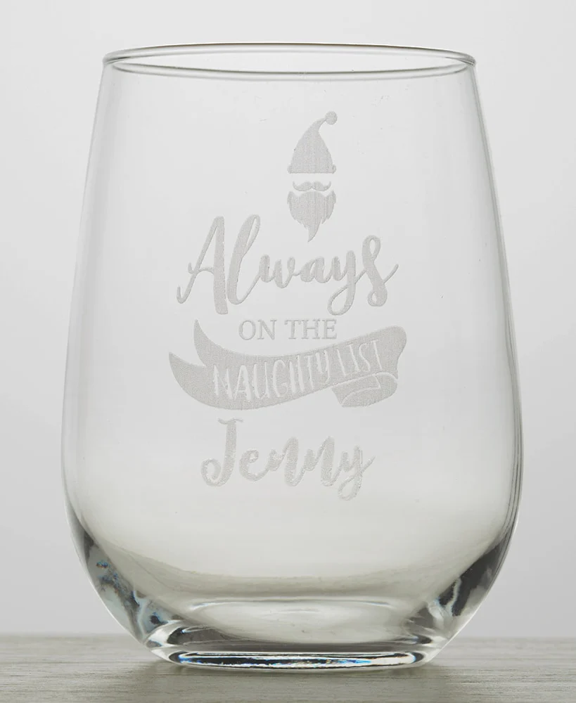 Personalized Etched Wine or Beer Glass - Image 4