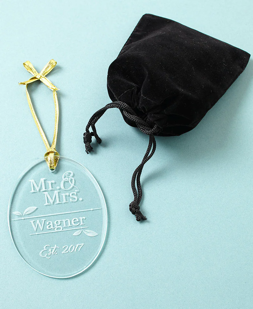 Personalized Glass Christmas Ornament - Image 2