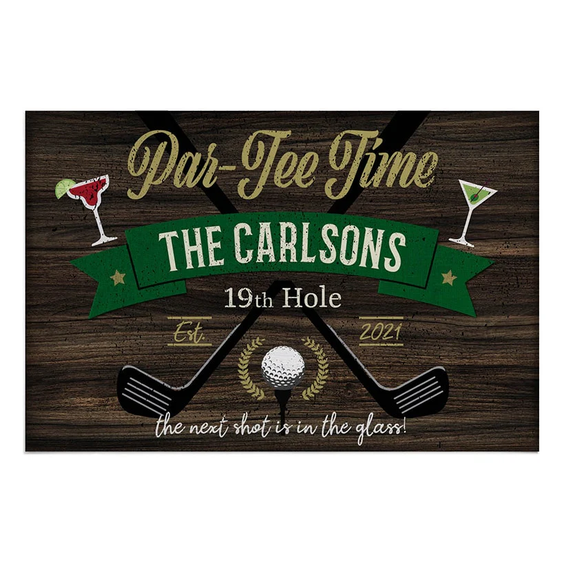 Personalized Golfer's Novelty Doormat - Image 4