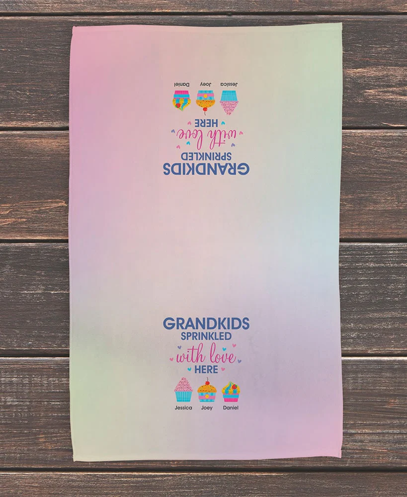 Personalized Grandkids Sprinkled with Love Kitchen Collection - Image 5