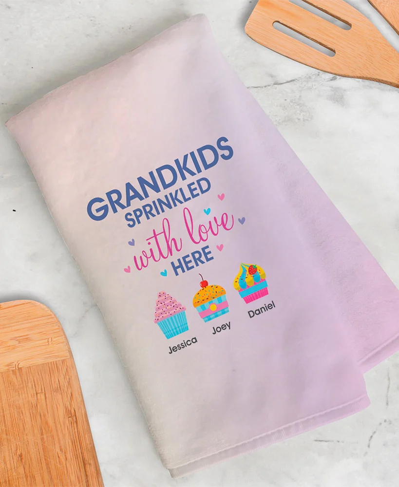 Personalized Grandkids Sprinkled with Love Kitchen Collection - Image 9