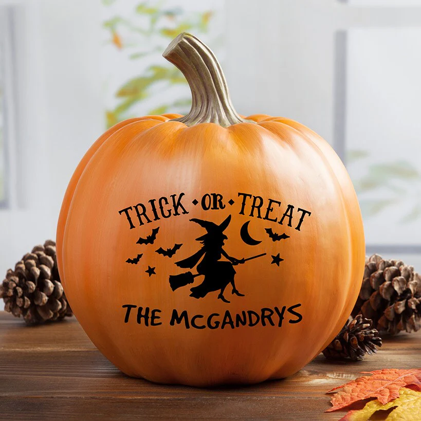 Personalized Halloween Trick-or-Treat Pumpkin - Image 3
