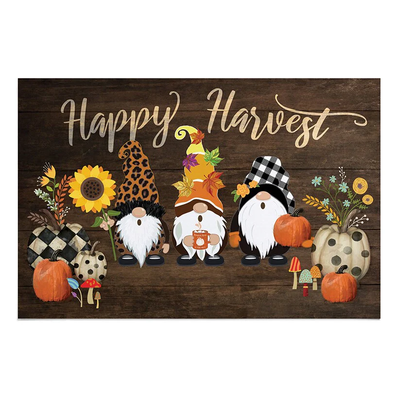 Personalized Harvest Gnome Doormat - Image 3