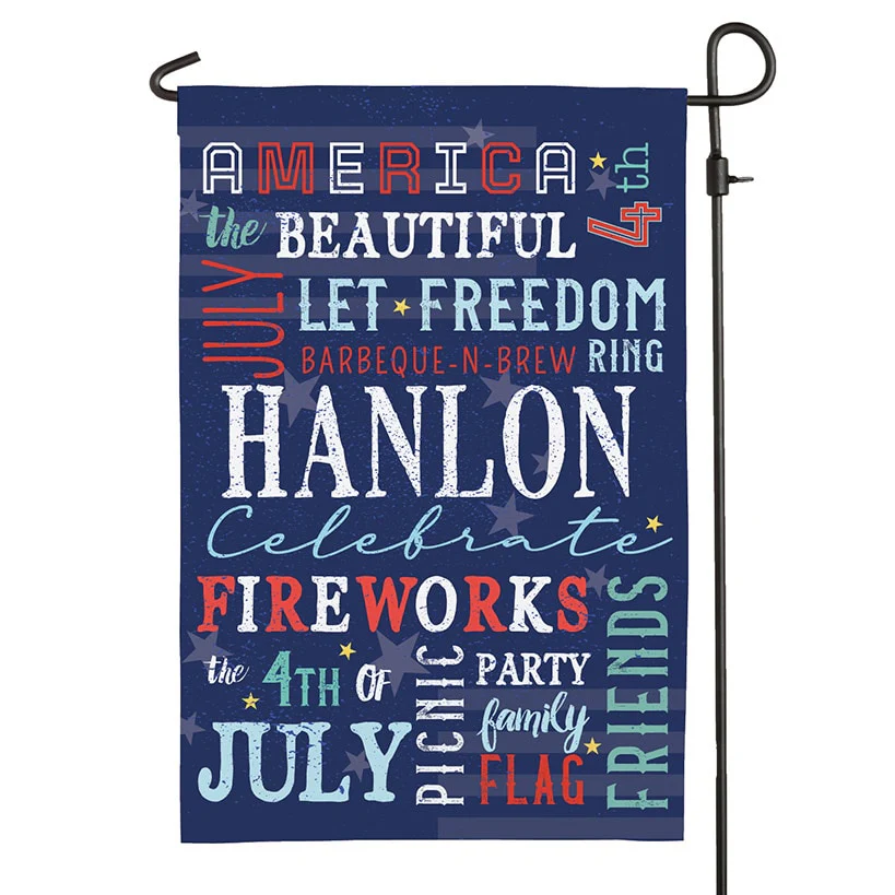 Personalized Independence Day Garden Flag - Image 3