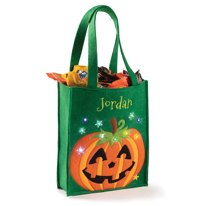 Personalized LED Halloween Treat Bag - Image 11
