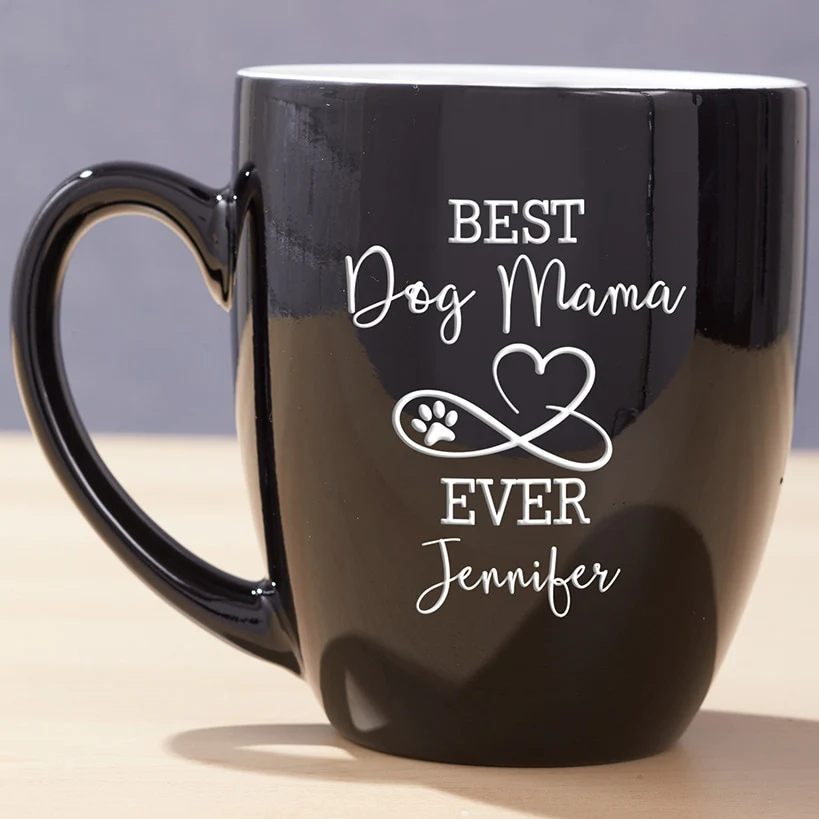 Personalized MOM Bistro Mug 16 oz