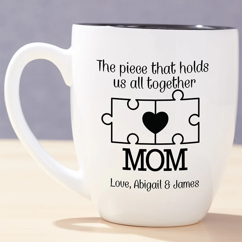 Personalized MOM Bistro Mug 16 oz - Image 2