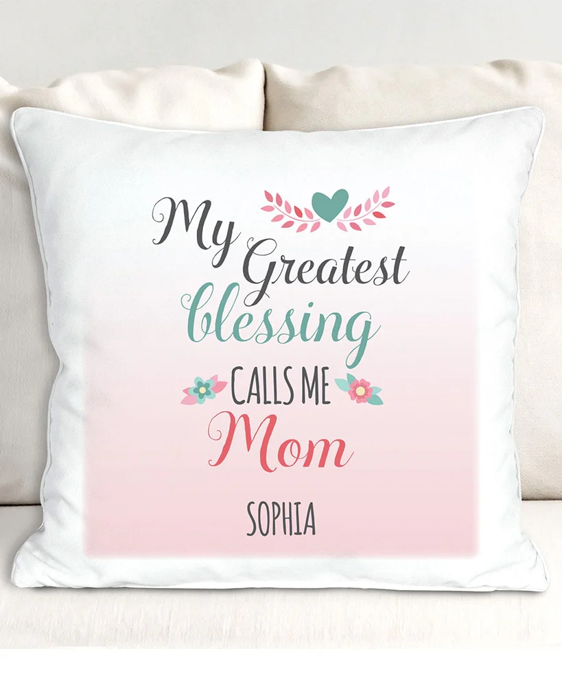 Personalized Mom Greatest Blessing Throw or Pillow - Image 10