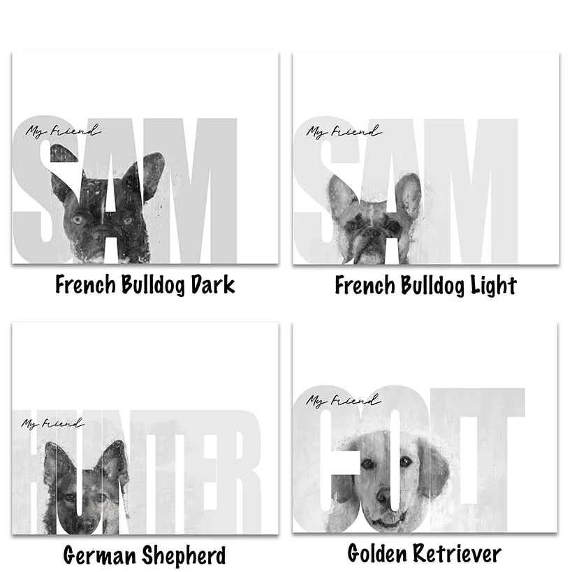 Personalized "My Friend" Dog Wall Hangings - Image 2