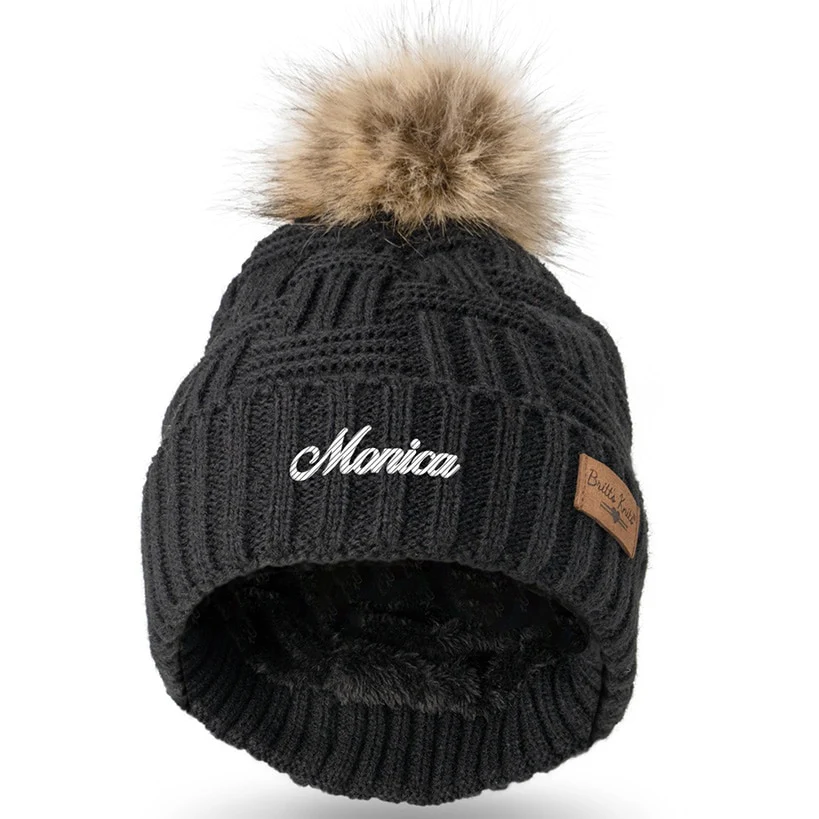 Personalized Name Adult Knit Hat - Image 7